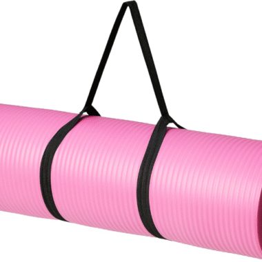 Dicke Yoga-Übungsmatte mit Tragegurt, gepolsterte Unterstützung, für Fitness- und Fitnessstudio-Workouts